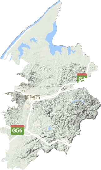 臨湘市地形圖
