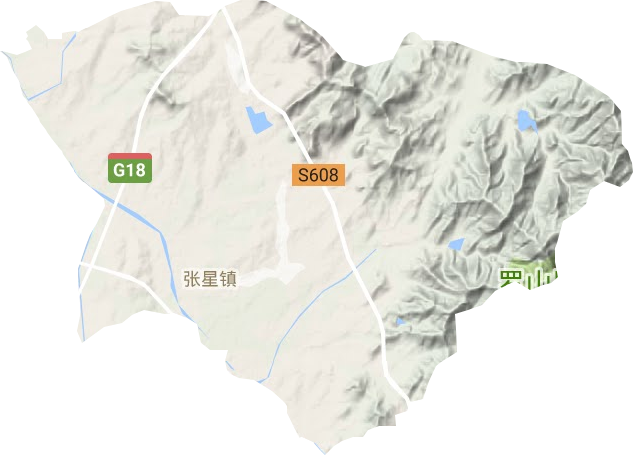 張星鎮(zhèn)地形圖