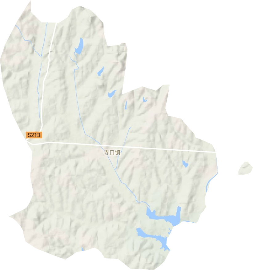 寺口鎮地形圖
