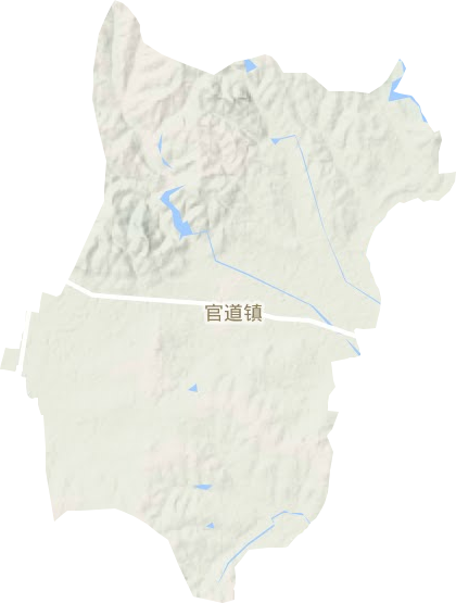 官道鎮地形圖