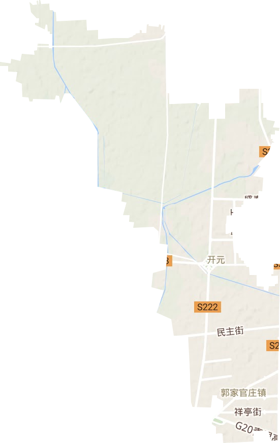 開元街道地形圖