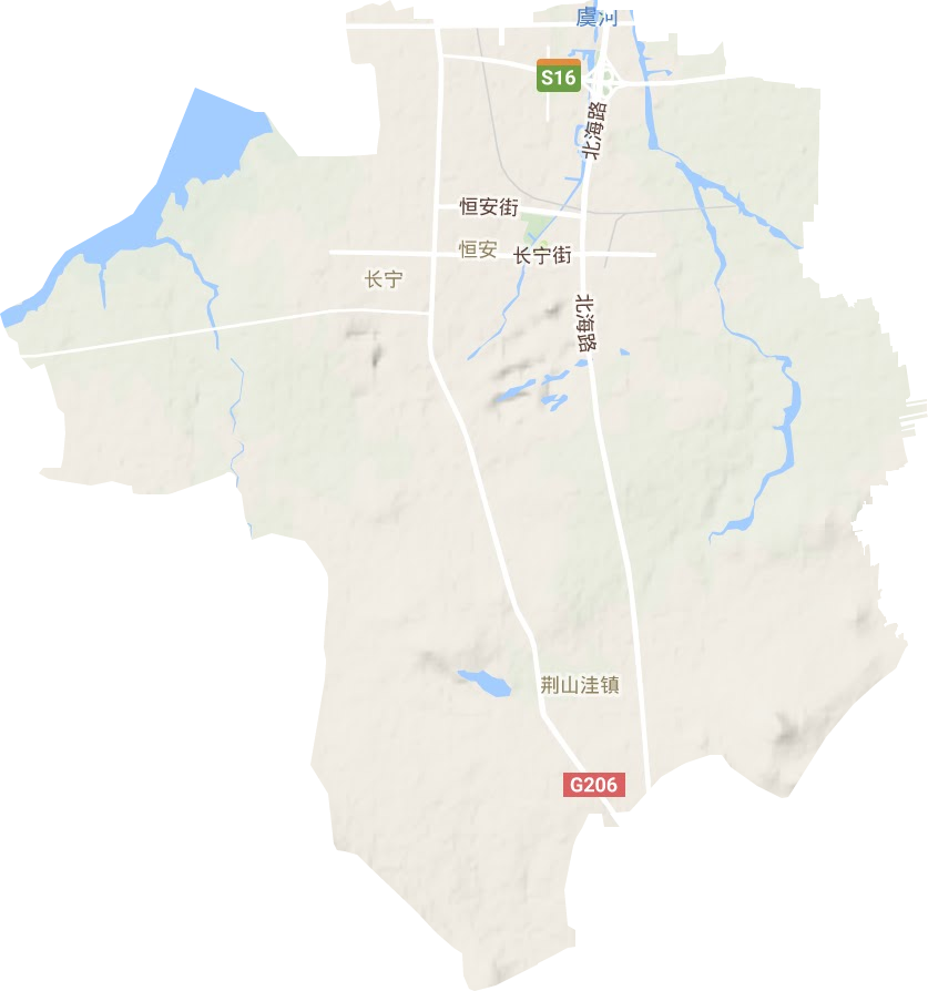 坊城街道地形圖