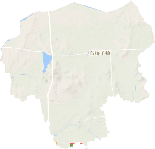 石橋子鎮(zhèn)地形圖