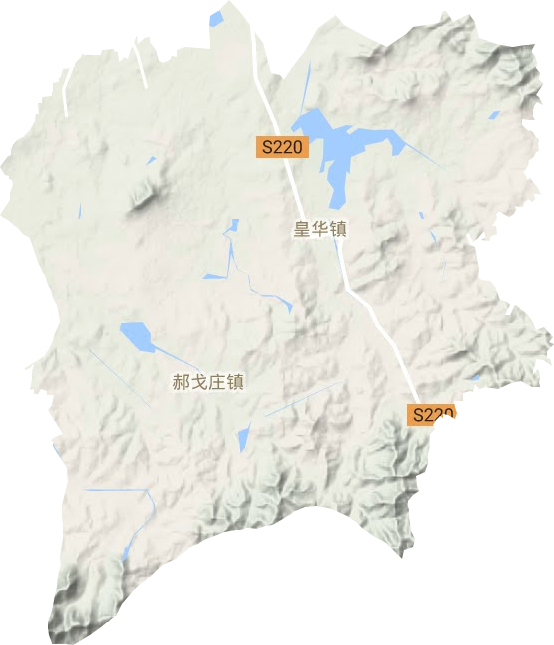 皇華鎮地形圖