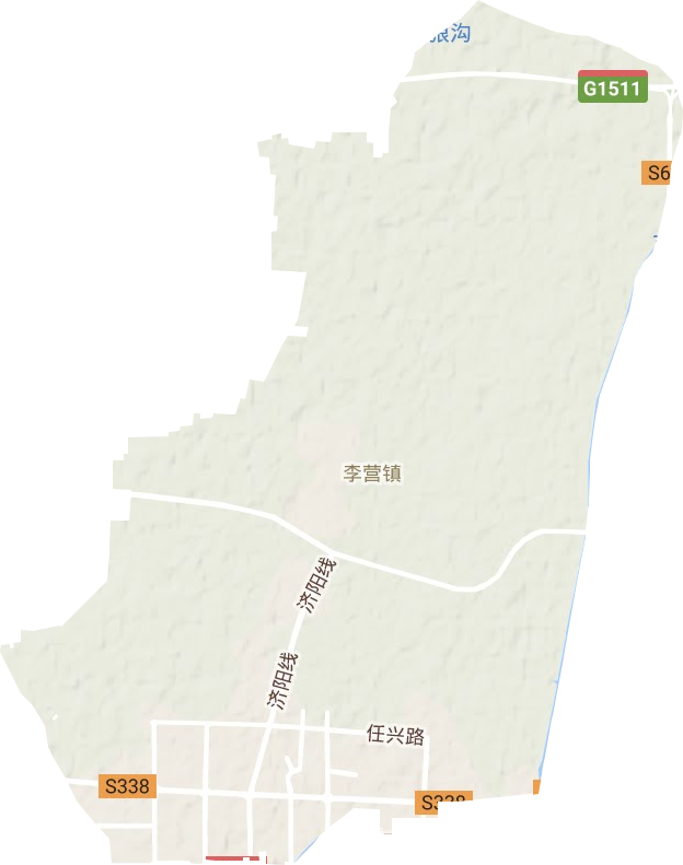 李營街道地形圖