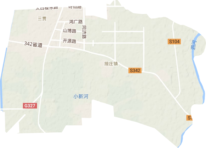 接莊街道地形圖