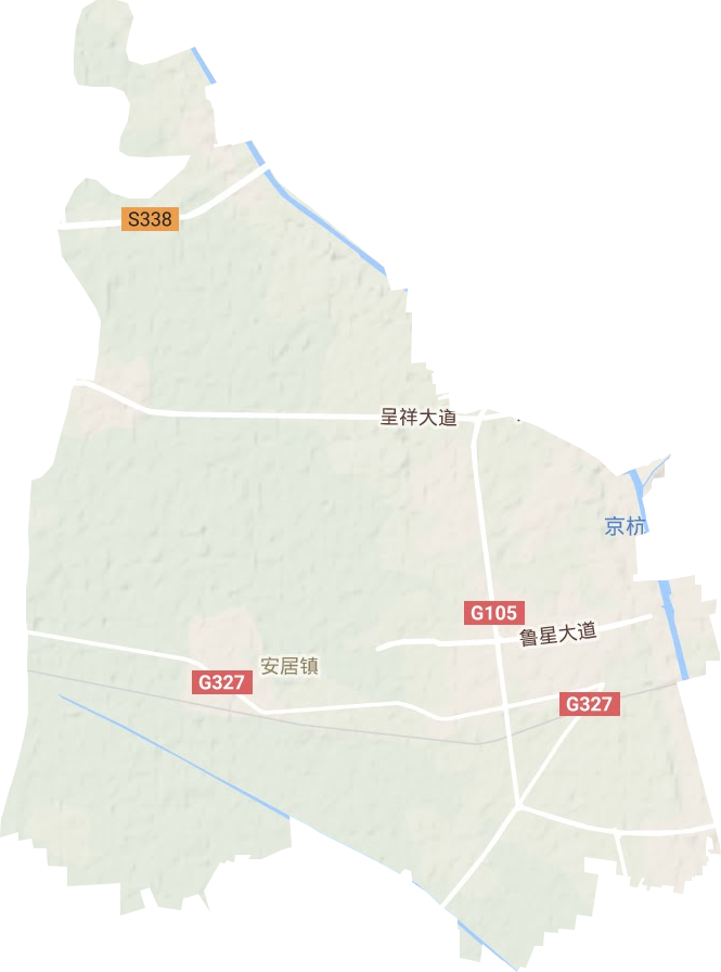 安居街道地形圖