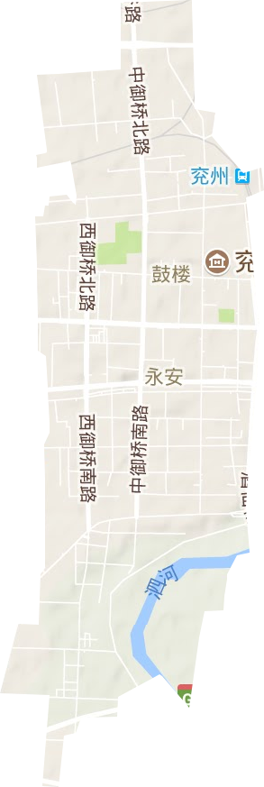 鼓樓街道地形圖