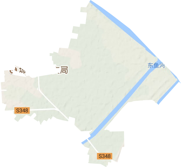 谷亭街道地形圖