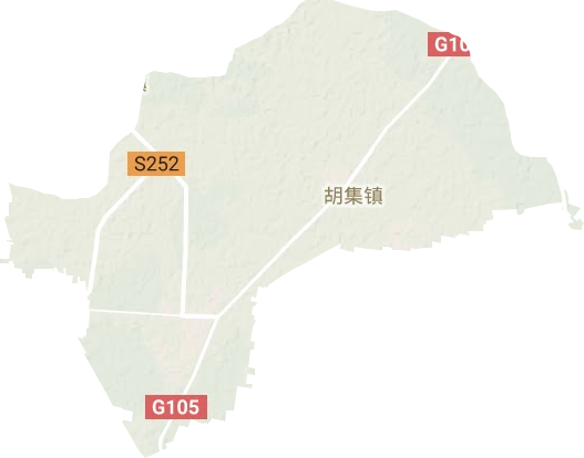 胡集鎮(zhèn)地形圖