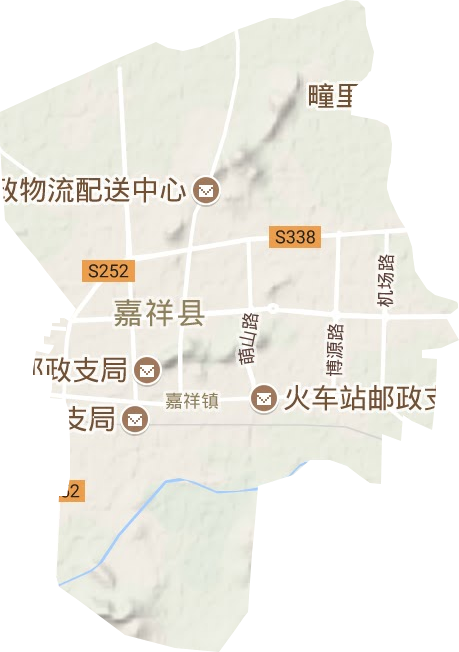 嘉祥鎮(zhèn)街道地形圖