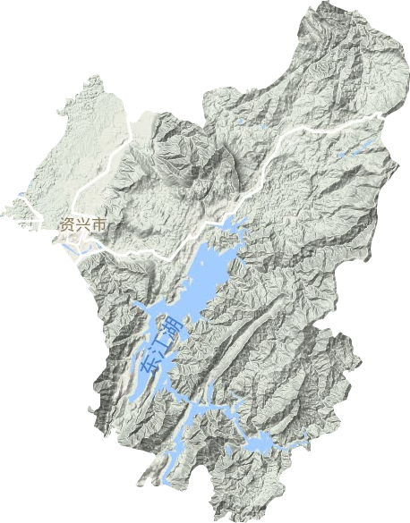 資興市地形圖