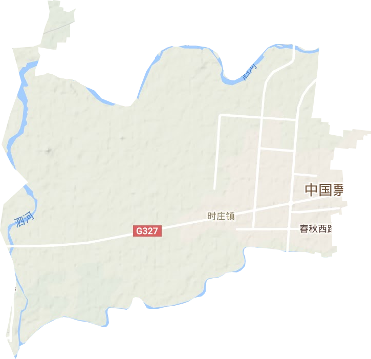 時莊街道地形圖