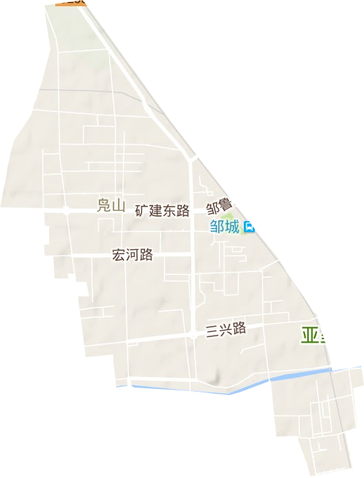 鳧山街道地形圖