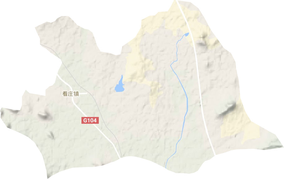 看莊鎮(zhèn)地形圖