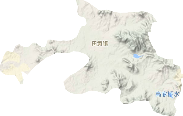 田黃鎮(zhèn)地形圖