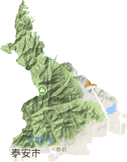 泰前街道地形圖