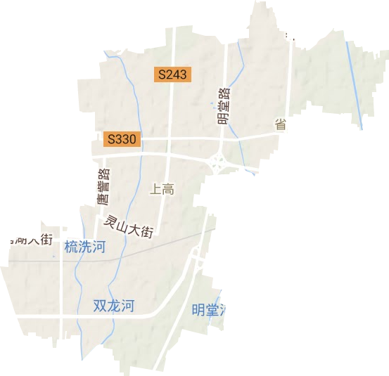 上高街道地形圖