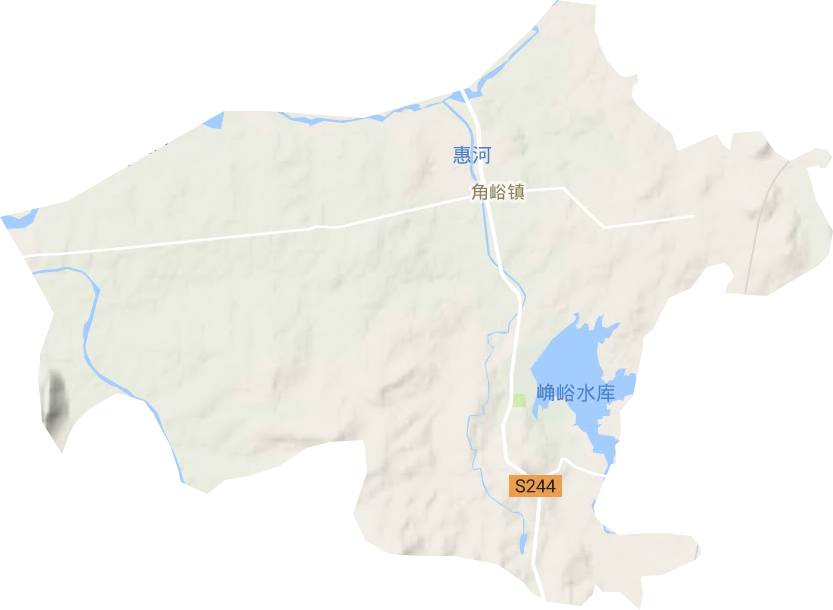 角峪鎮地形圖