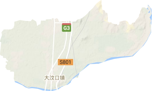 大汶口鎮地形圖