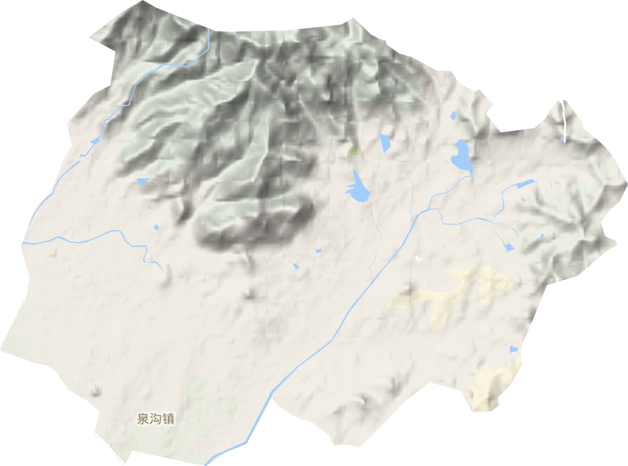 泉溝鎮地形圖