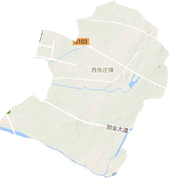 西張莊鎮地形圖