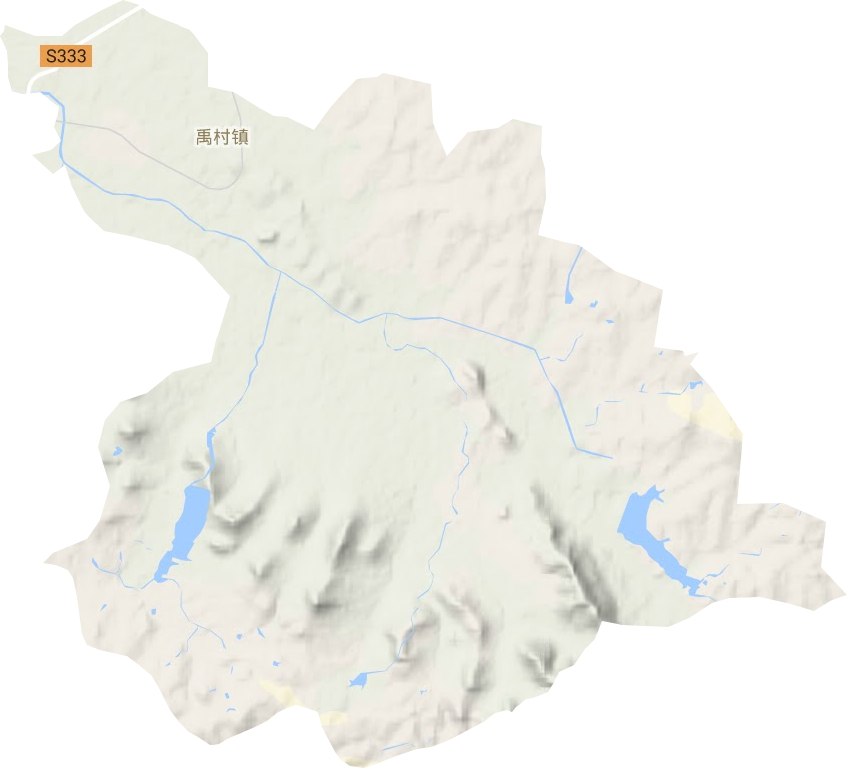 禹村鎮地形圖