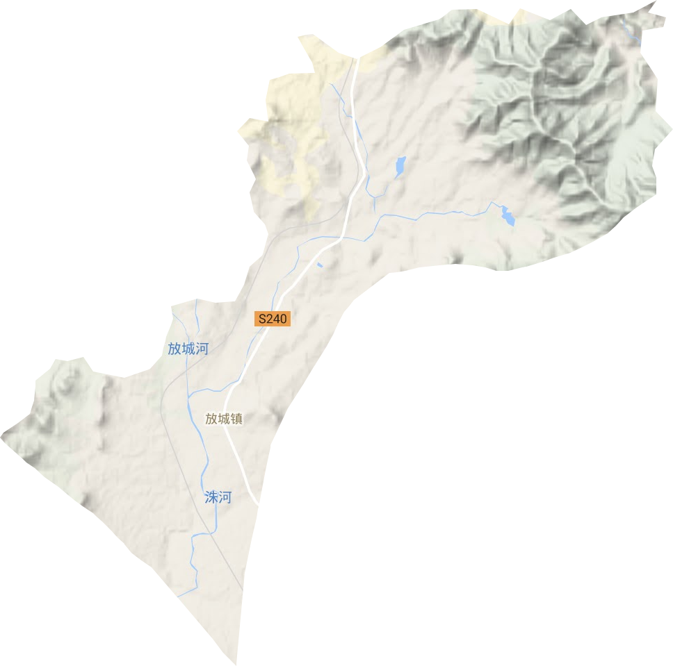 放城鎮地形圖