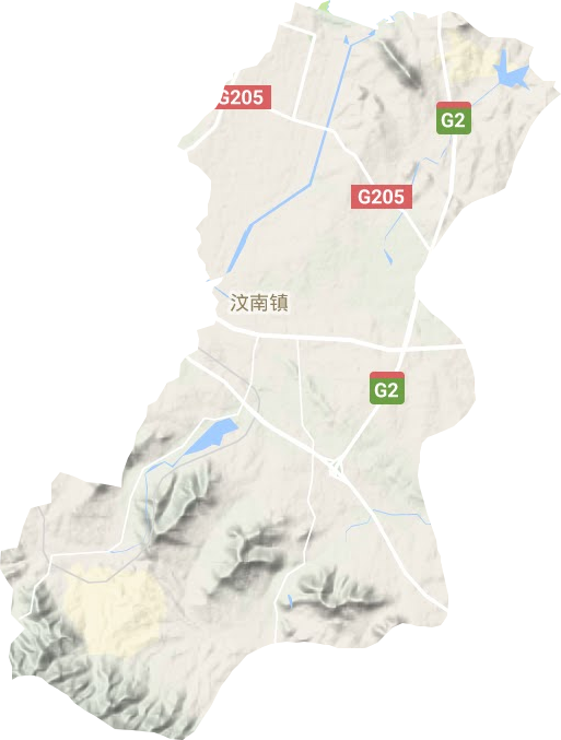 汶南鎮地形圖
