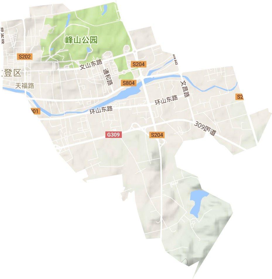 天福路街道地形圖