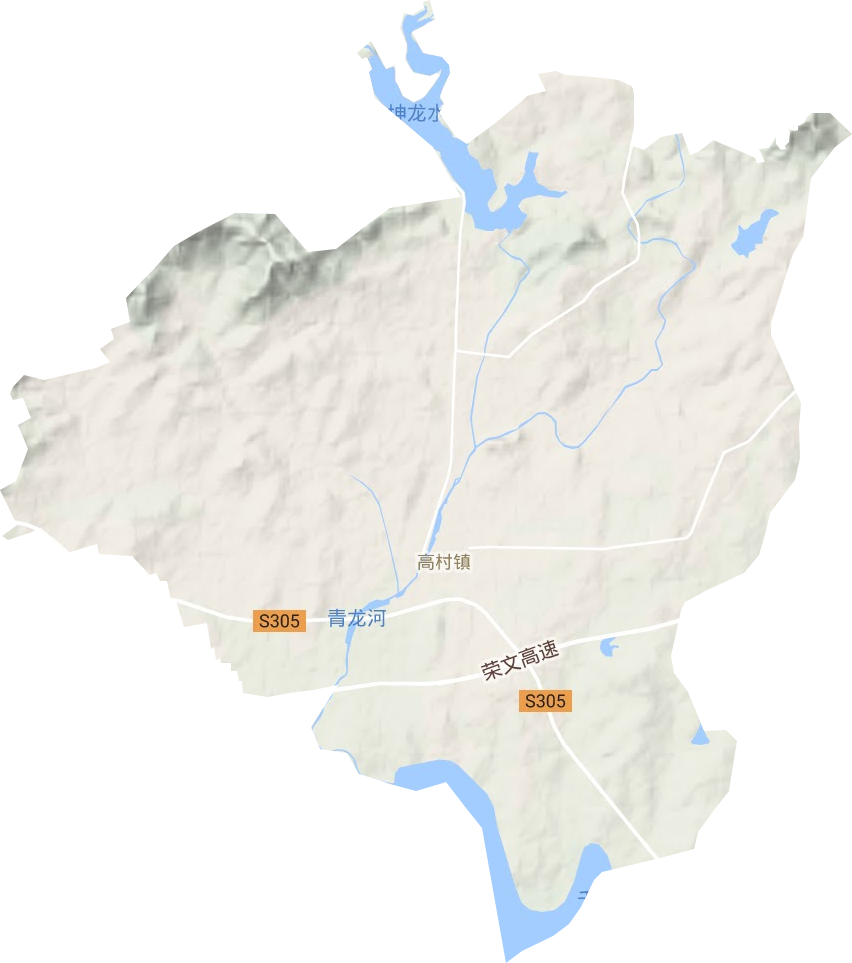 高村鎮地形圖