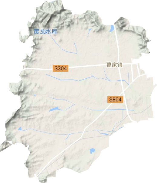 葛家鎮地形圖
