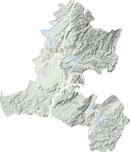 辰溪縣地形圖
