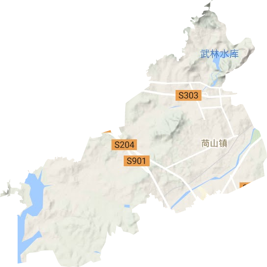 苘山鎮地形圖