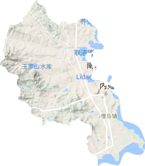 俚島鎮地形圖
