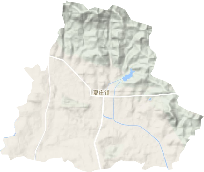 夏莊鎮(zhèn)地形圖