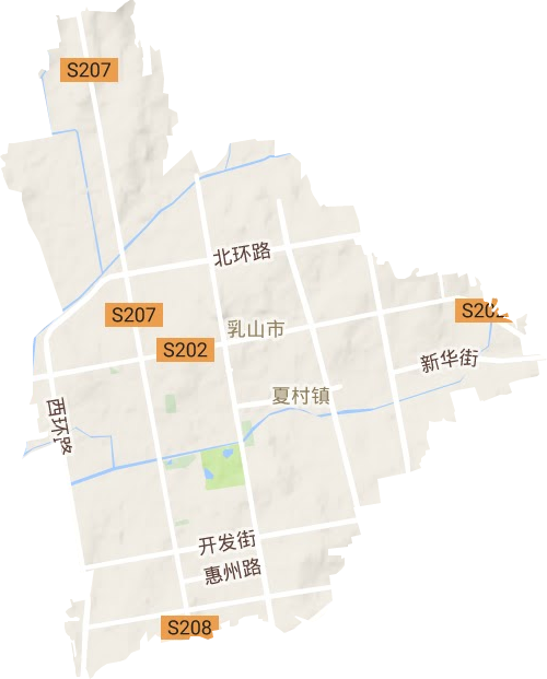 城區街道地形圖