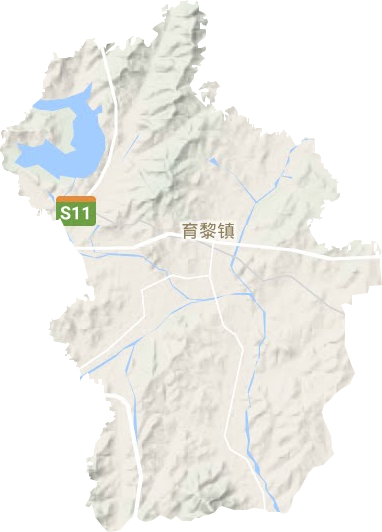 育黎鎮地形圖