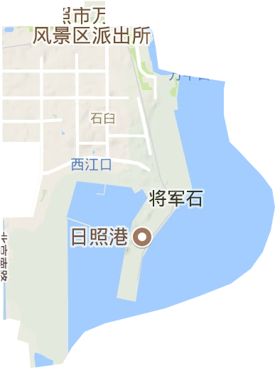 石臼街道地形圖