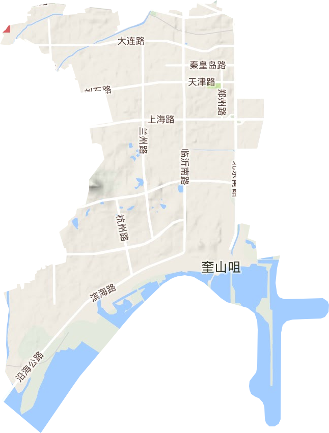 北京路街道地形圖