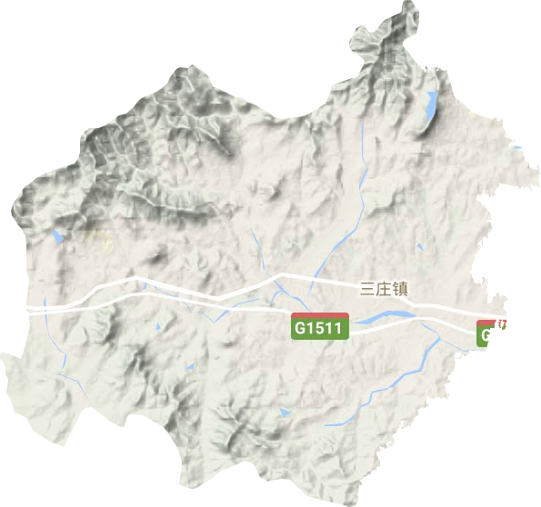 三莊鎮地形圖