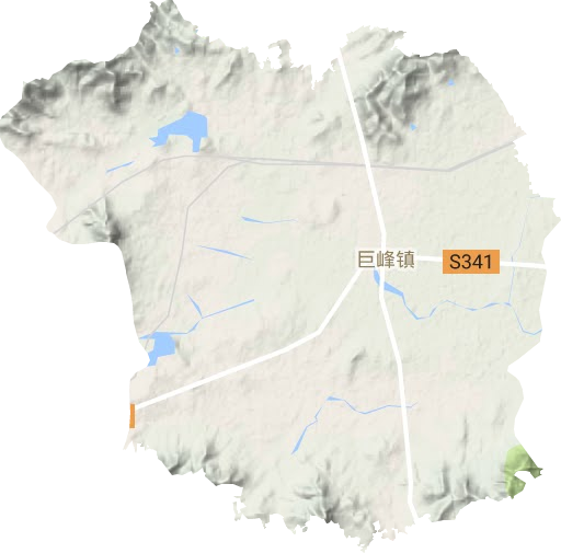 巨峰鎮(zhèn)地形圖