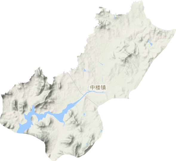 中樓鎮地形圖