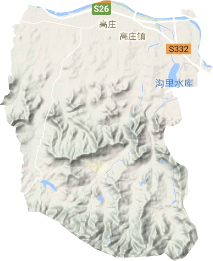 高莊街道地形圖