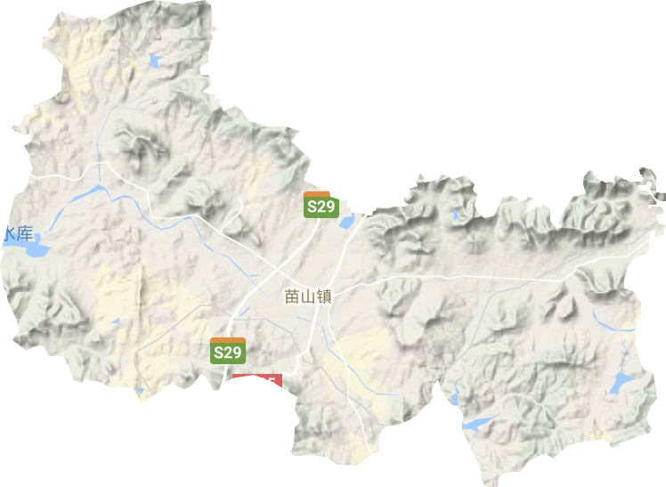 苗山鎮地形圖