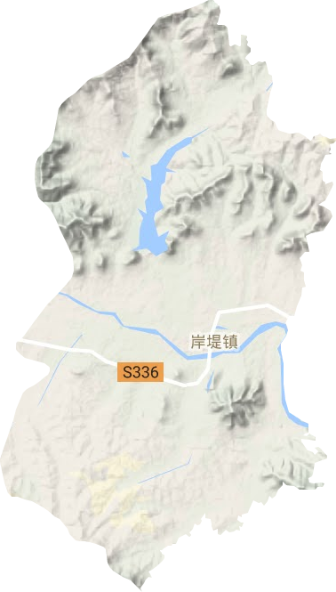 岸堤鎮(zhèn)地形圖