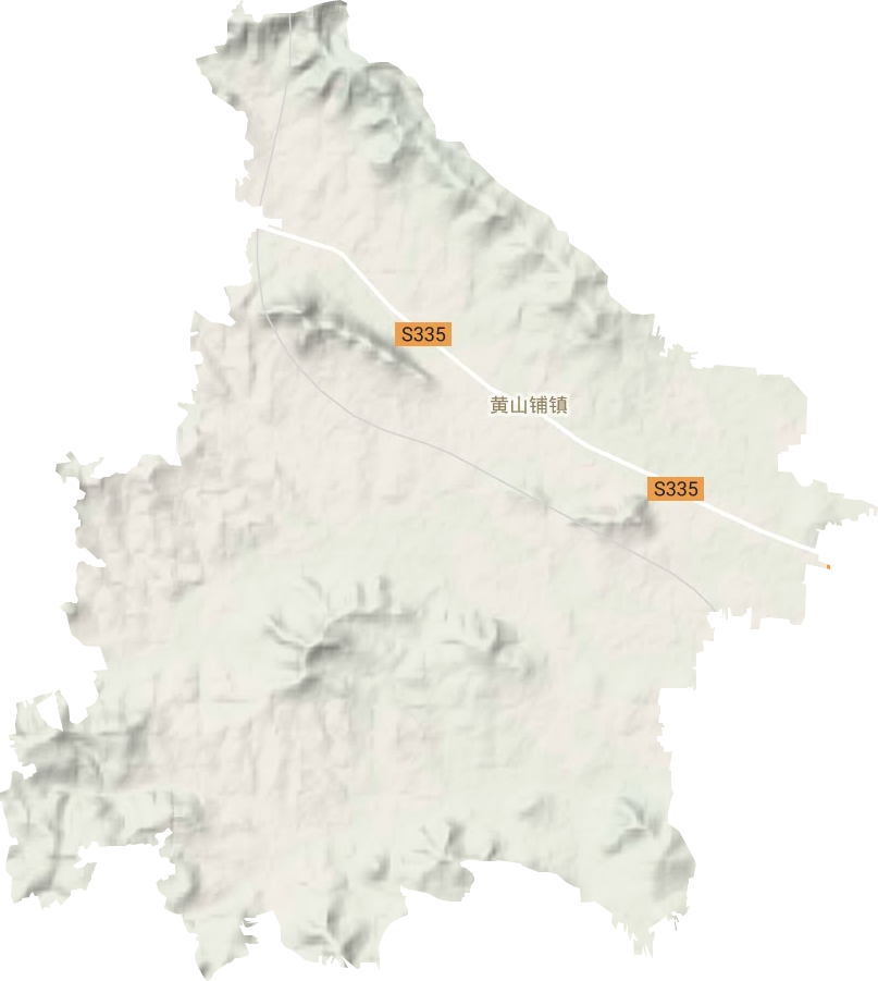 黃山鋪鎮地形圖