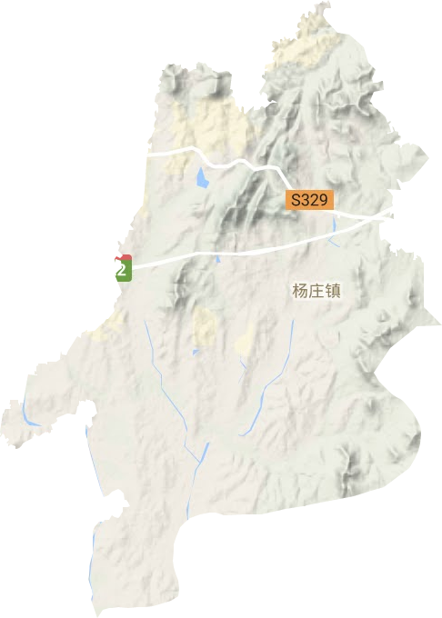 楊莊鎮地形圖