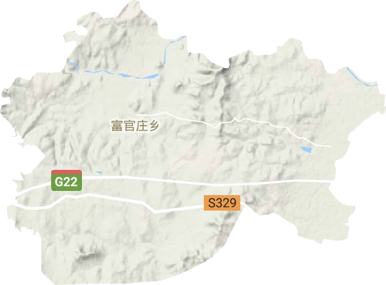 富官莊鎮(zhèn)地形圖