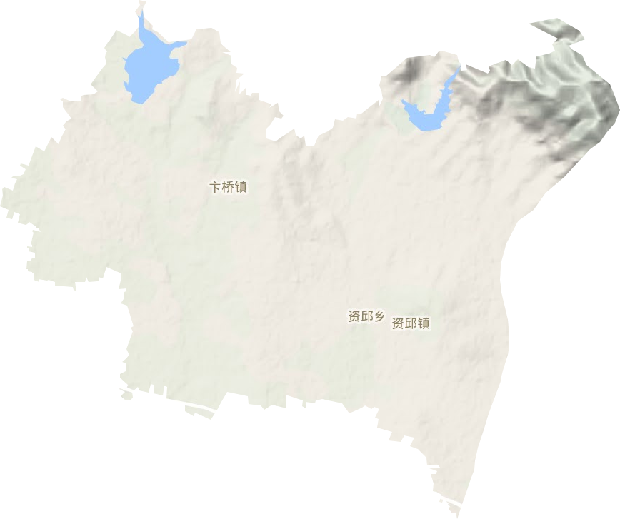 卞橋鎮地形圖